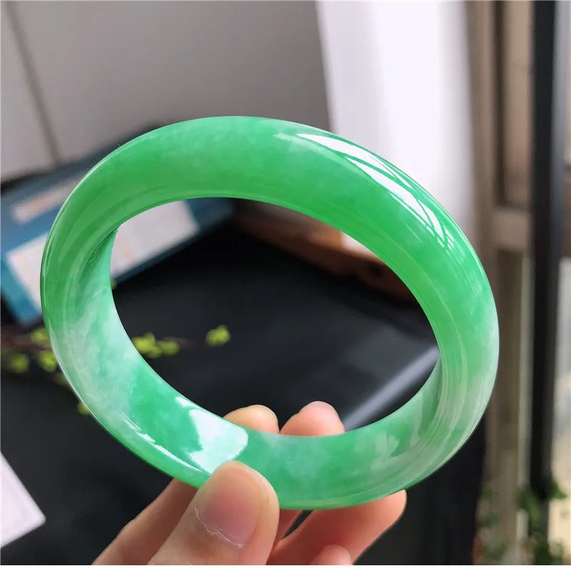 Natural Jade Bangle Jadeite Bangle Internal Diameter 57.6mm B2022818