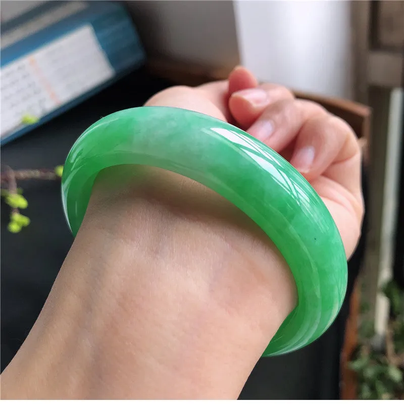 Natural Jade Bangle Jadeite Bangle Internal Diameter 57.6mm B2022818