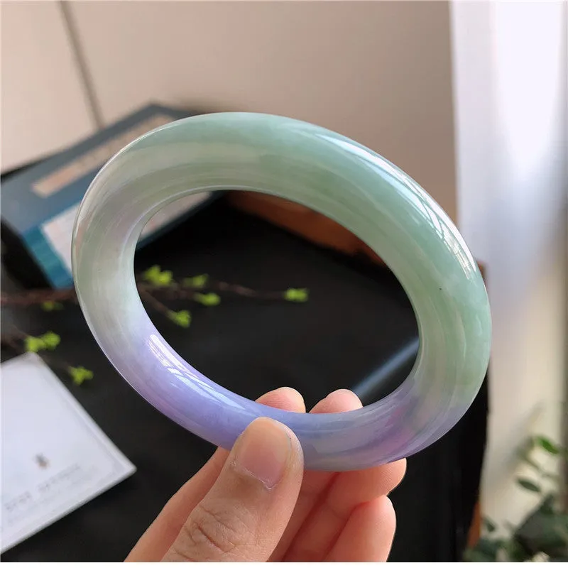 Natural Jade Bangle Jadeite Bangle Internal Diameter 57mm 01605