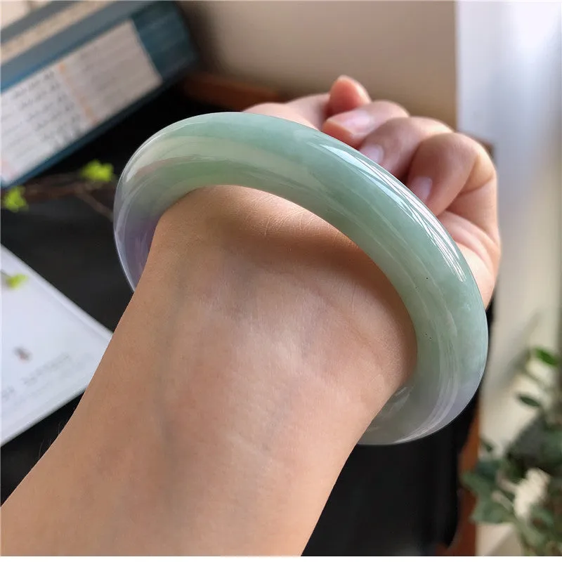 Natural Jade Bangle Jadeite Bangle Internal Diameter 57mm 01605