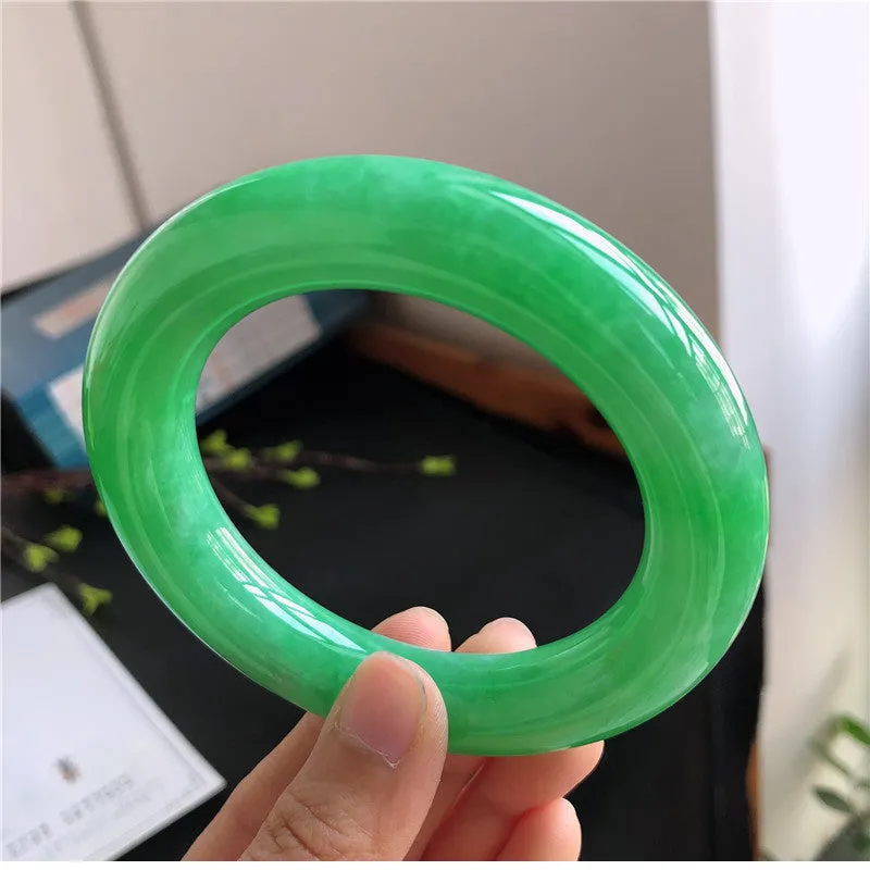 Natural Jade Bangle Jadeite Bangle Internal Diameter 58.0mm 00873