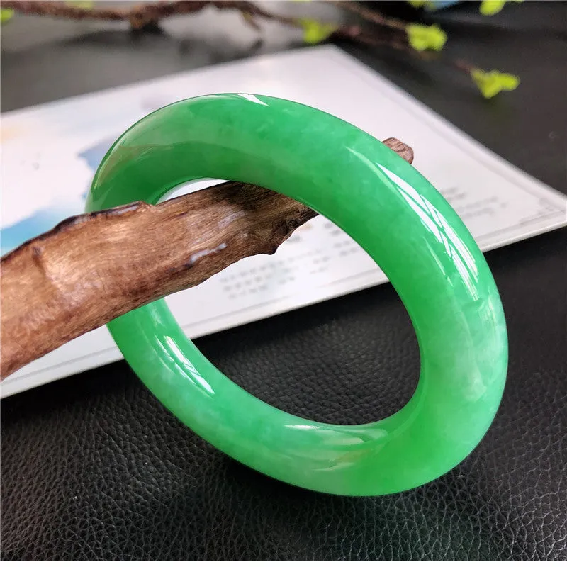 Natural Jade Bangle Jadeite Bangle Internal Diameter 58.0mm 00873