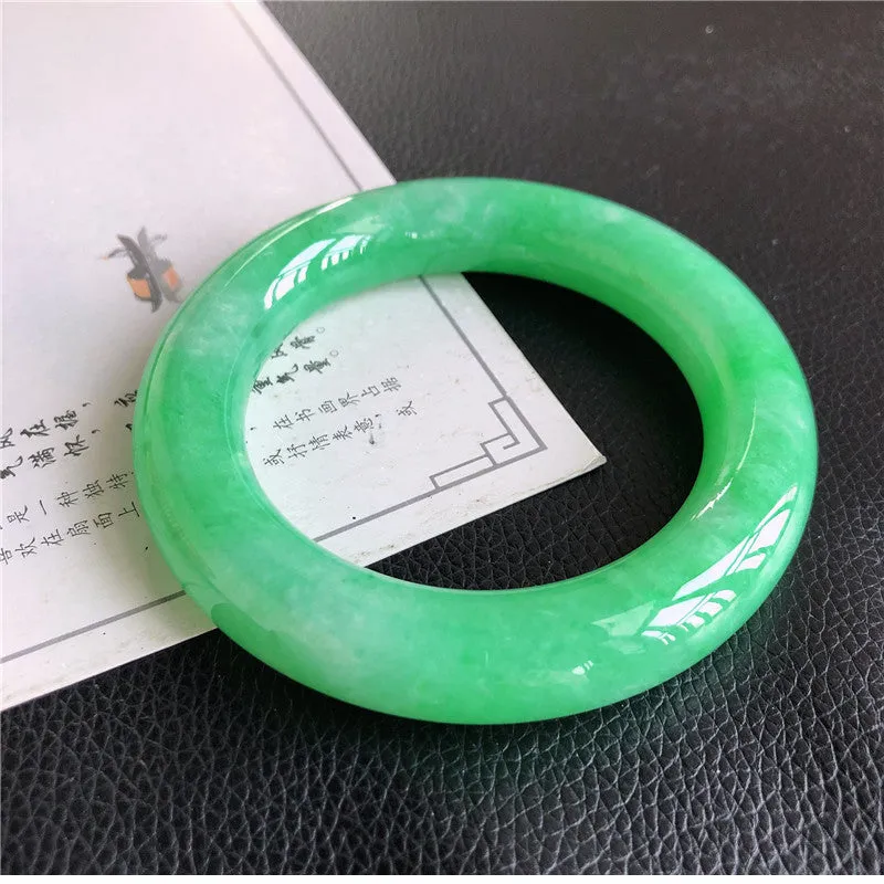 Natural Jade Bangle Jadeite Bangle Internal Diameter 58.0mm 00873