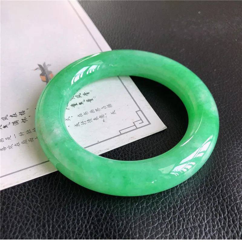 Natural Jade Bangle Jadeite Bangle Internal Diameter 58.0mm 00873