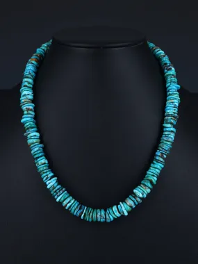 Navajo 18" Single Strand Turquoise Necklace