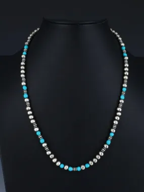 Navajo Single Strand Turquoise Necklace