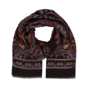 Ornamental Paisley Scarf, Wild Berry