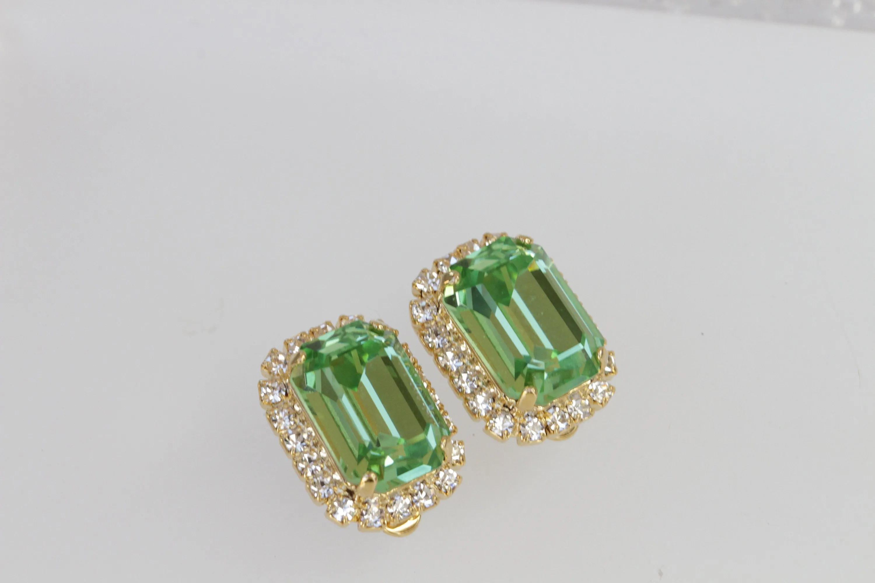 PERIDOT STUD EARRINGS