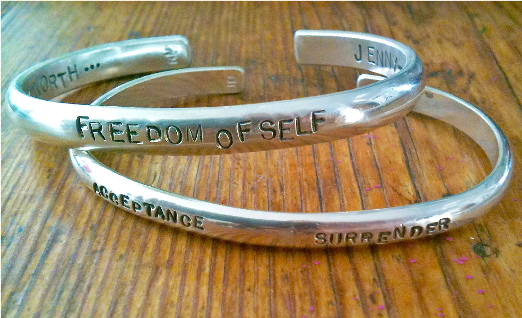 Personalized Silver Cuff Bracelet