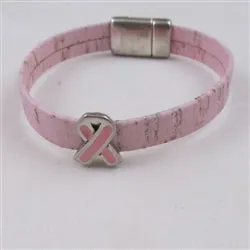 Pink on Pink Awareness Bracelet in Vegan Cork