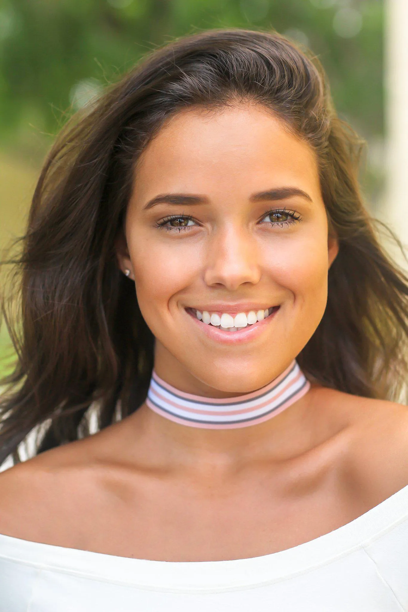 Pink Striped Choker