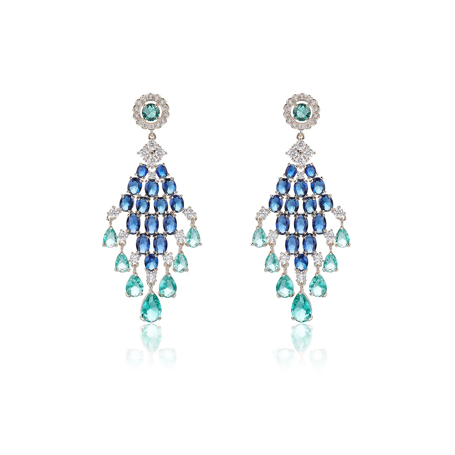 Popular Zircon Rhombus Dangle Earring, Women's Girl's Gatherings Jewelry CE11817