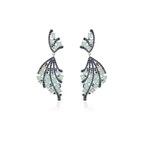 Pretty Cubic Zircon Dangle Wedding Earring, Women Girl Accessories Jewelry CE11683