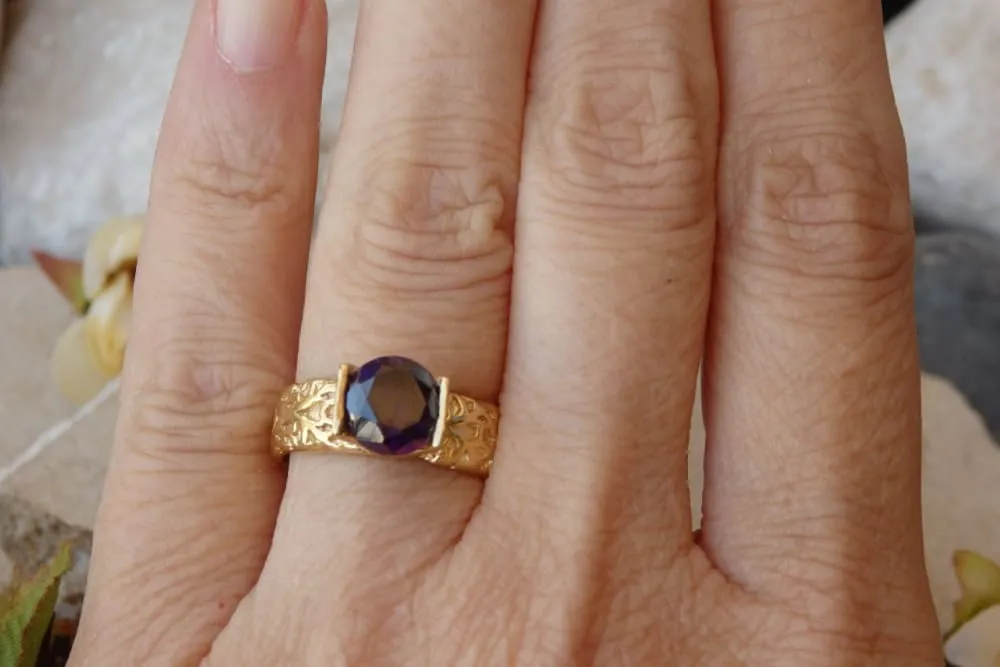 Purple stone Ring