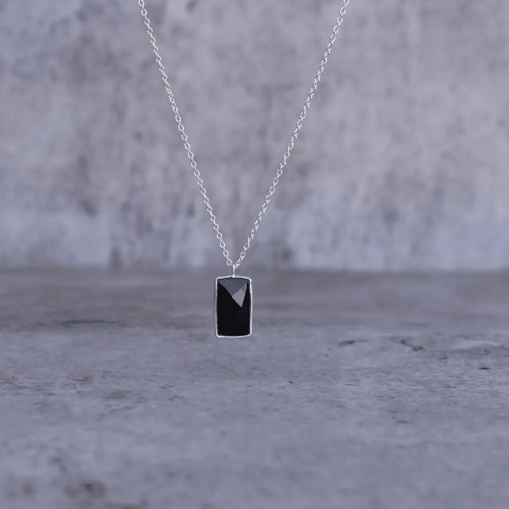 Rectangular Strength - Black Onyx Necklace