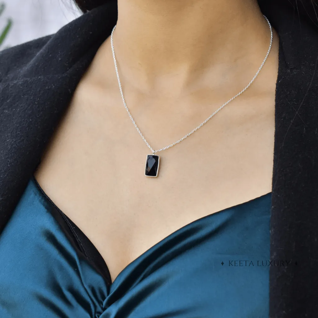 Rectangular Strength - Black Onyx Necklace