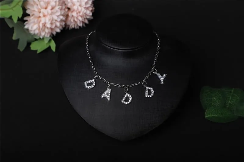 Rhinestone Daddy Necklace