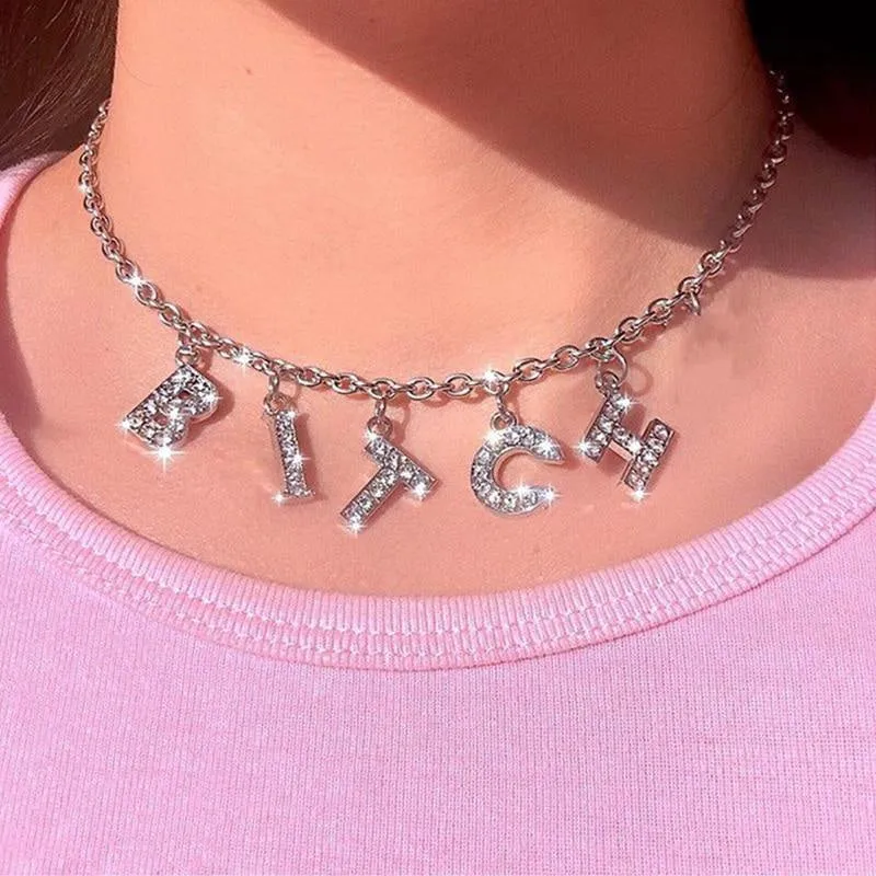 Rhinestone Daddy Necklace