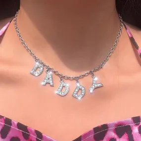 Rhinestone Daddy Necklace