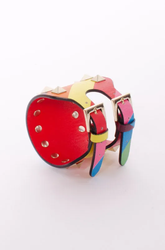 ROCKSTUD RAINBOW CUFF