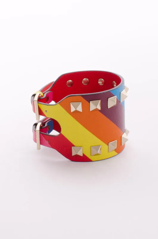 ROCKSTUD RAINBOW CUFF