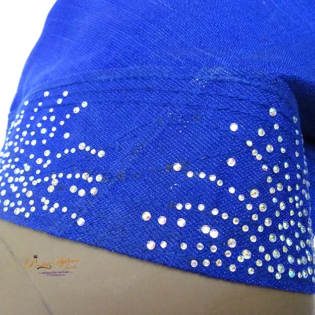 Royal Blue African Men Aso Oke Fila Cap Party Embelish with Stones New Design Size 23 inch PRE ORDER