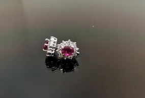 Ruby Earrings PT900 Setting