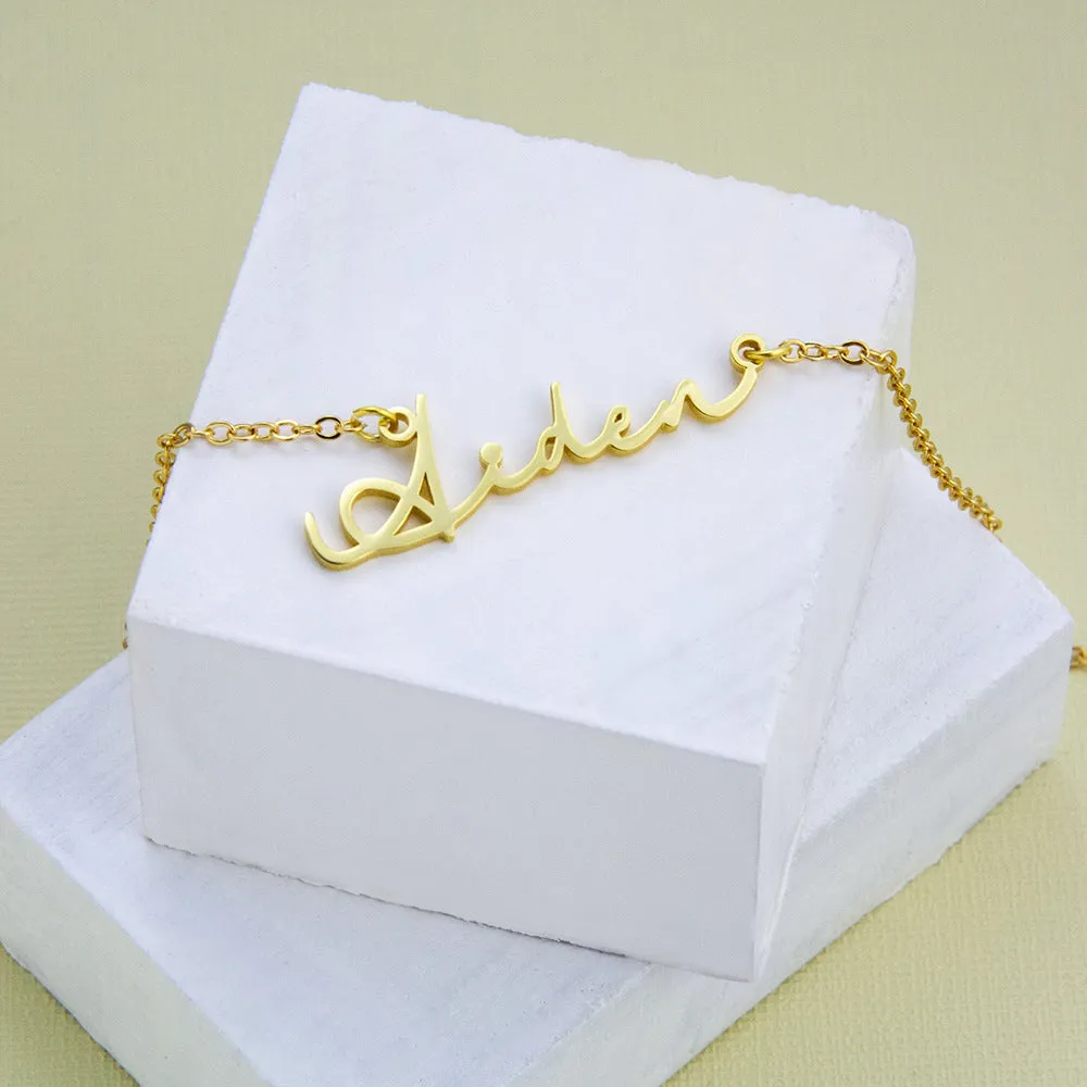 s925 silver customizable alphabet all-match bracelet