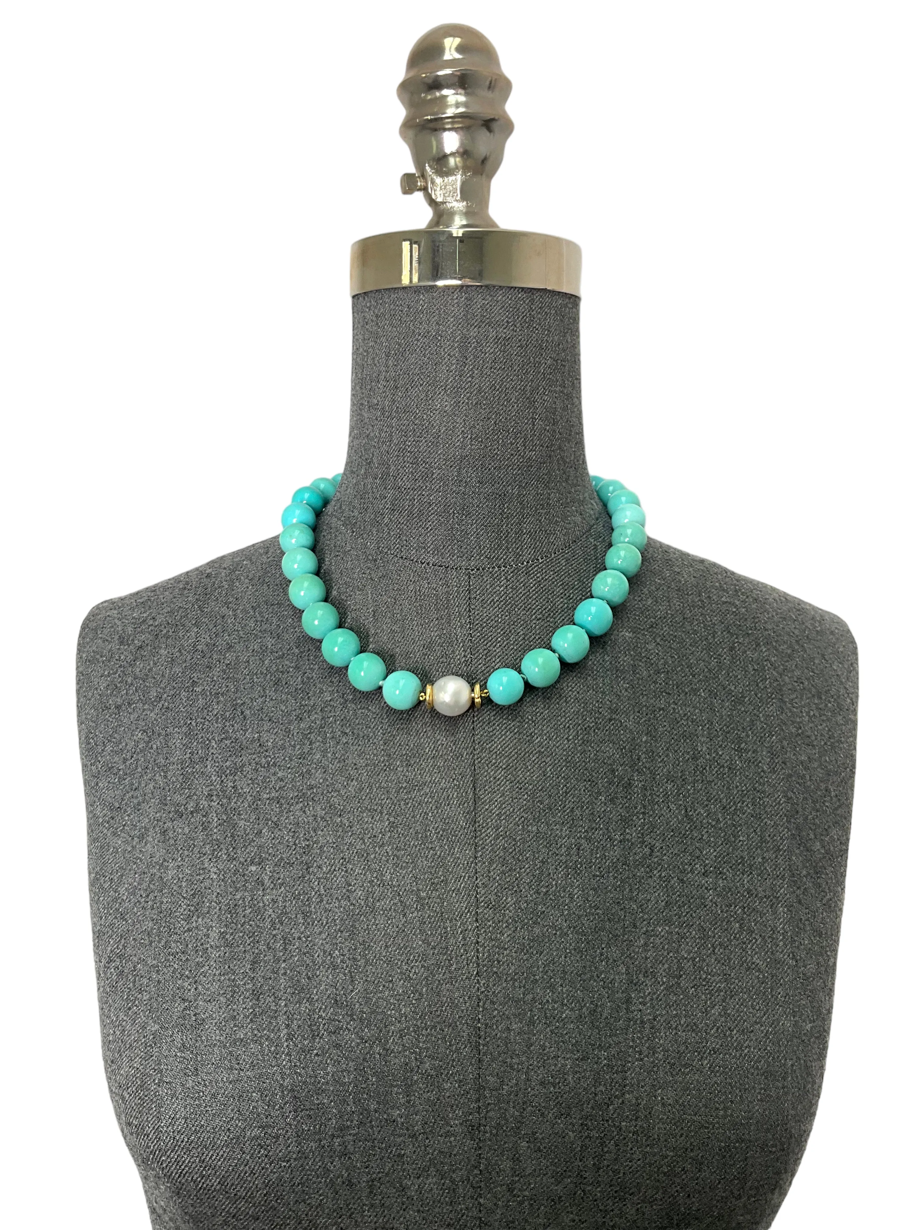 Seaman Schepps Turquoise Beaded Necklace