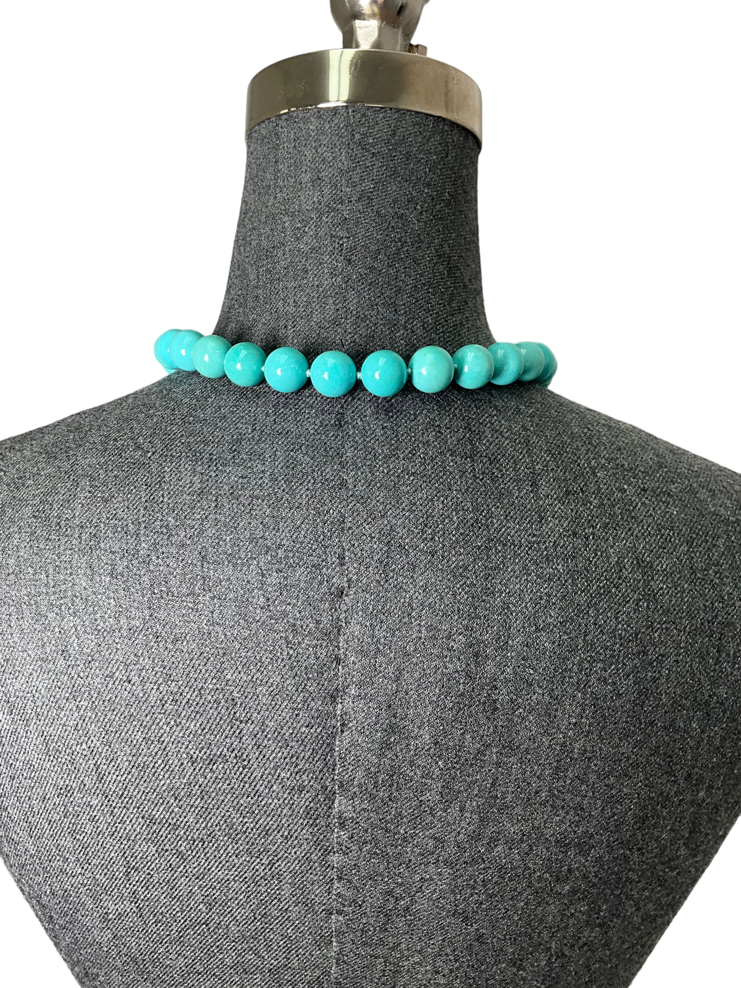 Seaman Schepps Turquoise Beaded Necklace