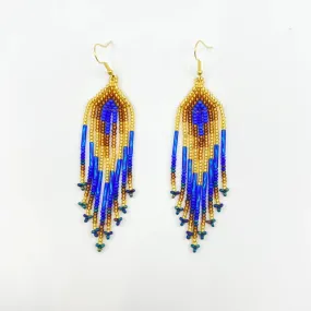 Seda Radiate Earrings - Egyptian Blue/Gold