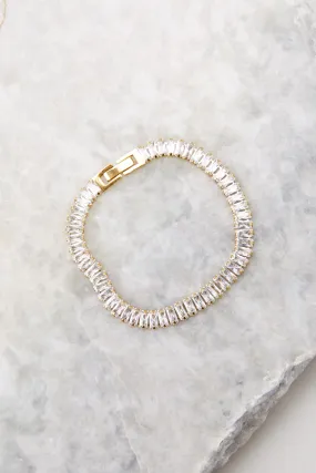 Shayna Gold Baguette Bracelet