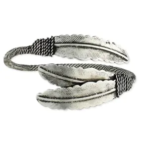 Silver Feather Cuff