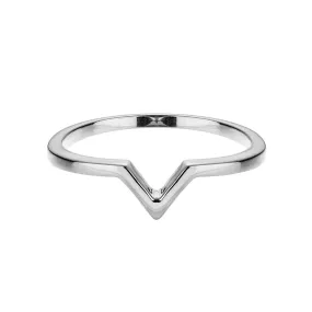 Silver V Ring