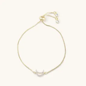 Skye Crystal Moon Adjustable Bracelet