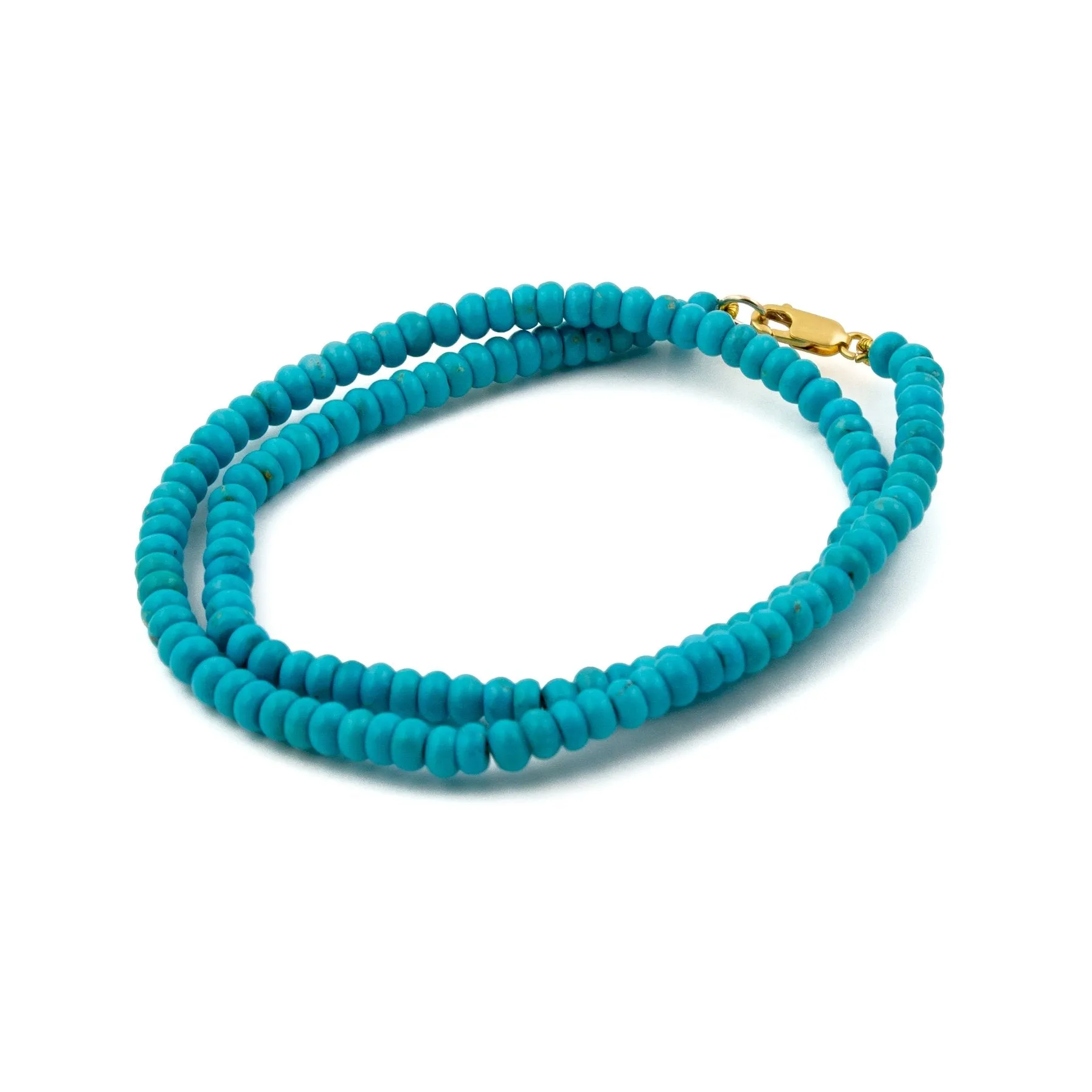 Sleeping Beauty Roundelle Turquoise Necklace