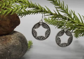 Star Filigree Sterling Silver Earrings