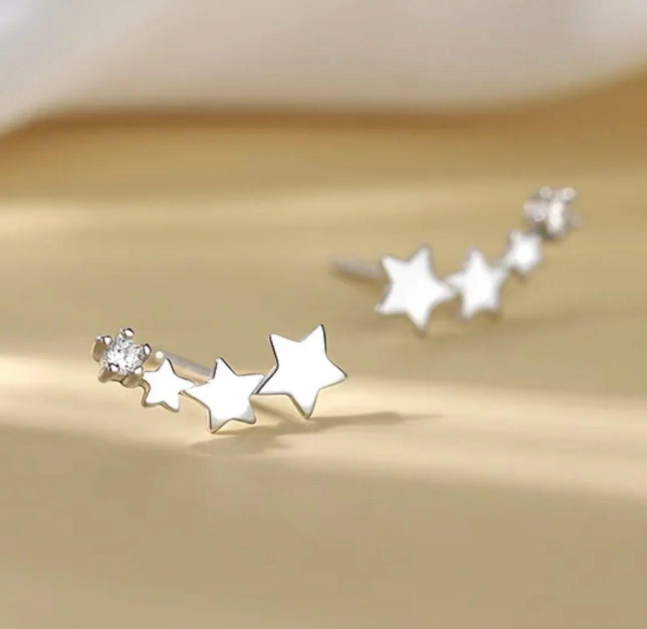 STARLIT - Sterling Silver Zircon Earrings