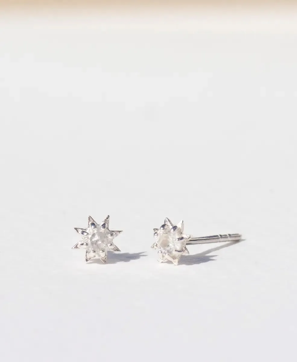 Stella Earrings | Sterling Silver | White Zircon