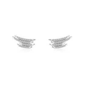 Stylish Sterling Silver Zircon Earrings for Women