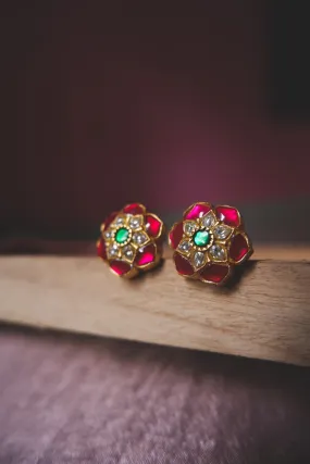 Sunchaya Ruby Red Studs