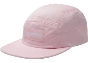 Supreme Washed Chino Twill Camp Cap (SS18) Light Pink