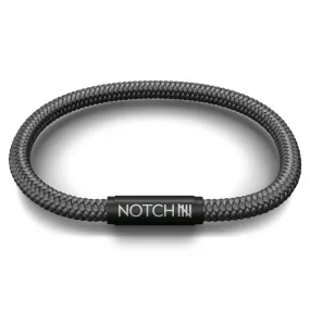 Sustainable OceanYarn NOTCH Bracelet - Orca with Black Clasp