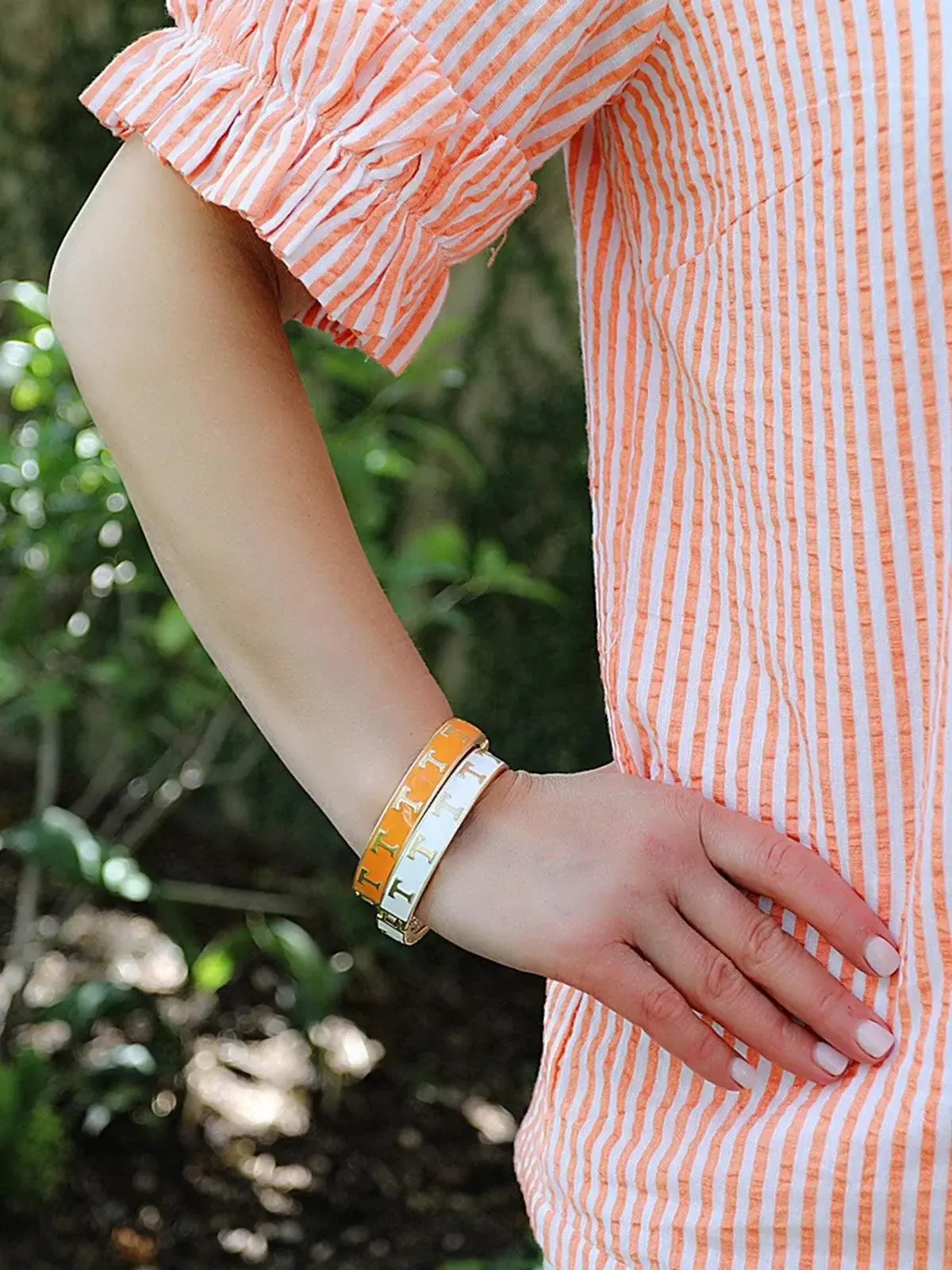 Tennessee Volunteers Enamel Logo Hinge Bangle