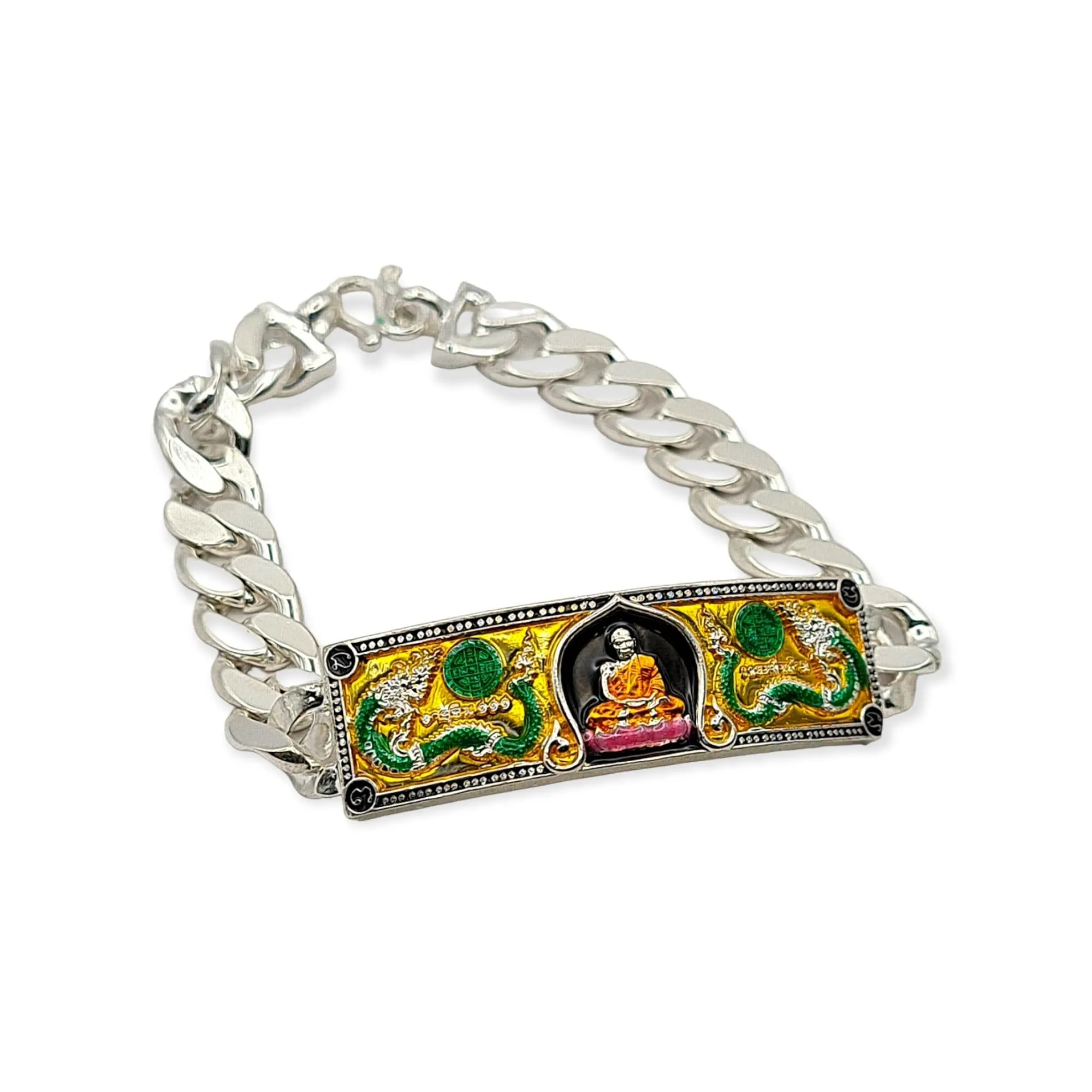 Thai Amulet bracelet Ruay 10,000 million Lp Buddha Lucky Charm Pendant Wealth Attracted Genuine Authentic Holy Blessed