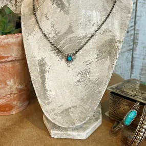 The Saguaro Azul Turquoise Cactus Necklace