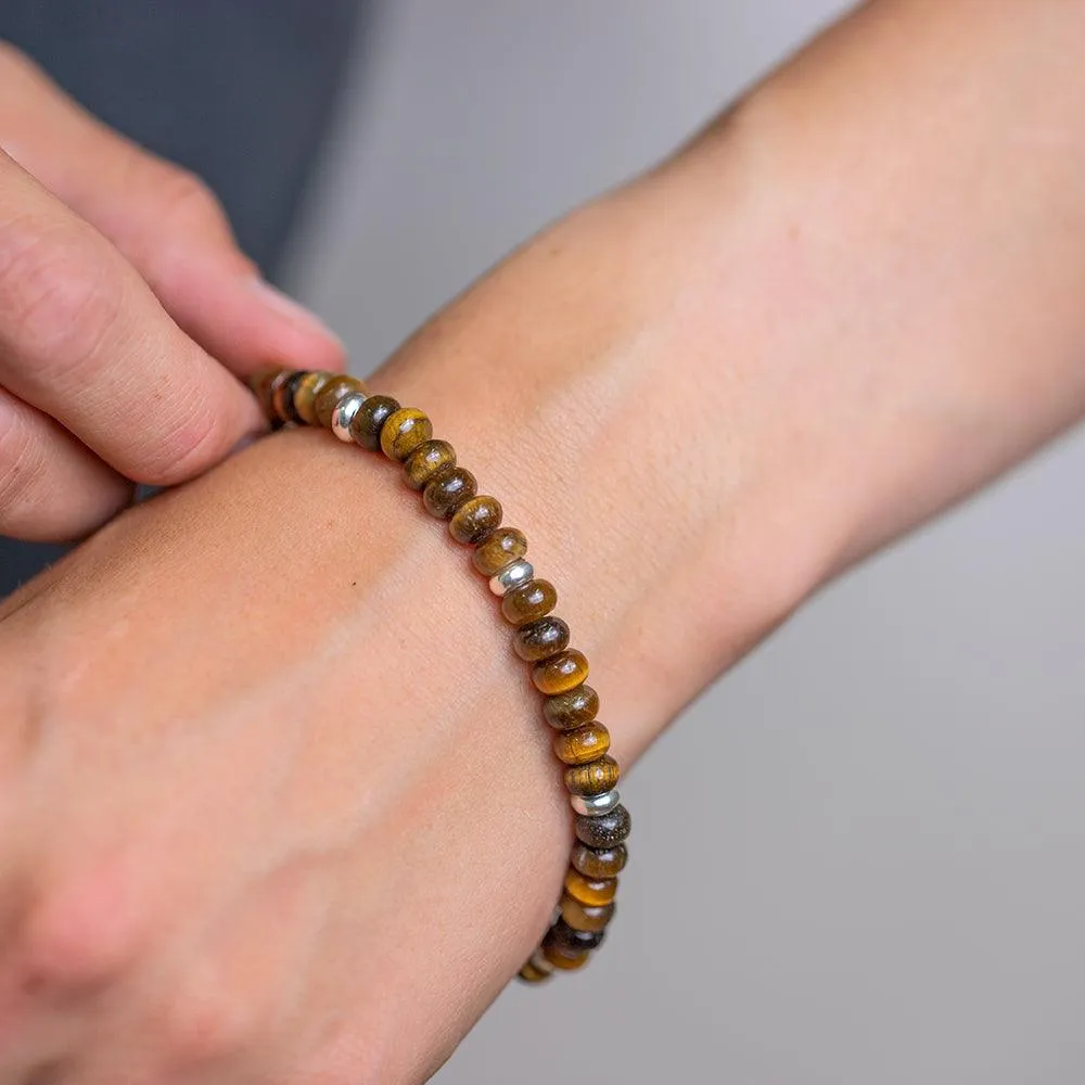 Tiger Eye Gemstone Bracelet 6mm