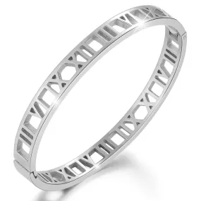 Timeless XII VI Bangle  | Rhodium