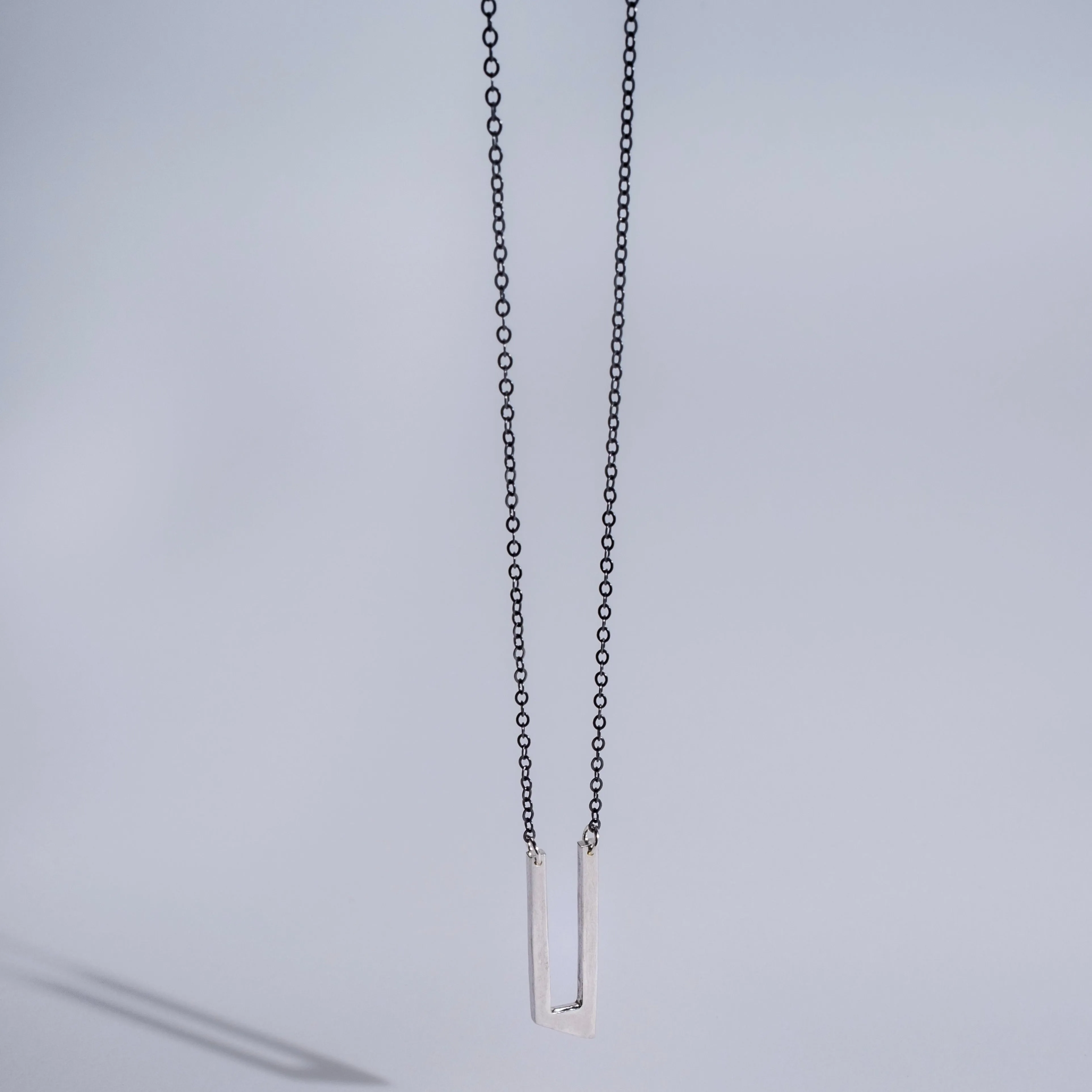 Triangle Parallel Necklace - choose Your Metal