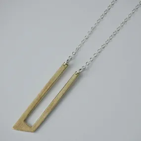 Triangle Parallel Necklace - choose Your Metal